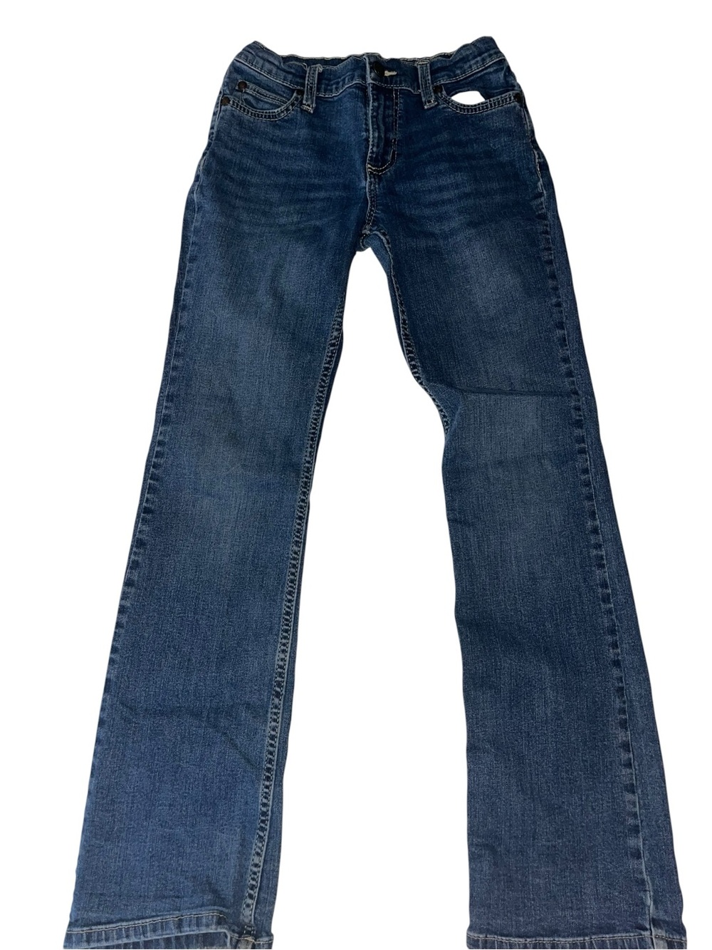 Wrangler Girls Bootcut Jeans Size 12 Regular Medium Wash Stretch Denim